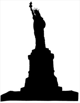 Free Statue-of-Liberty-silhouette Clipart - Free Clipart Graphics ...